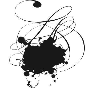 Adesivo murale lavagna macchia cioccolato - TenStickers