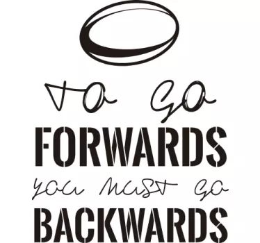 Adesivo murale to go forwards - TenStickers