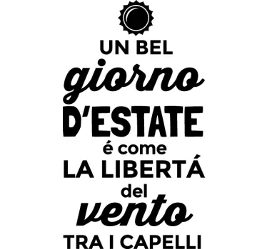 Adesivo murale un bel giorno - TenStickers