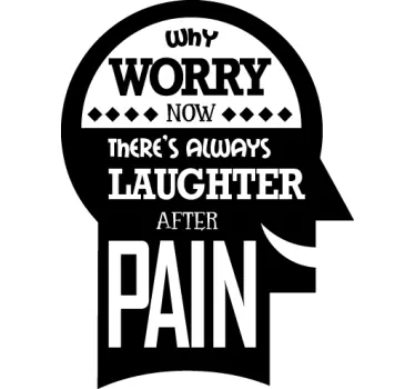Adesivo murale Why Worry - TenStickers
