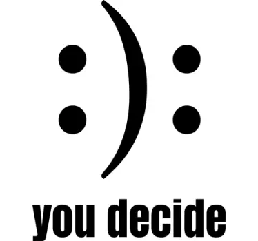 Adesivo murale You decide - TenStickers