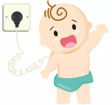 Adesivo neonato figura infantile fantasiosa - TenStickers