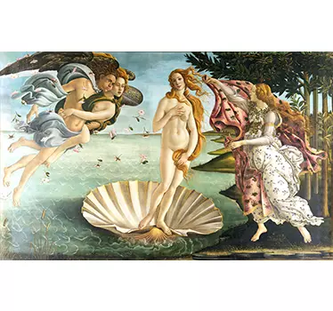 Adesivo per pc portatile Venere di Botticelli - TenStickers