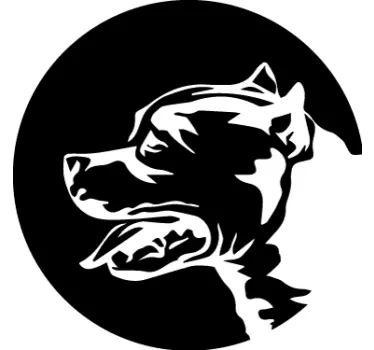 Adesivo per auto con sagoma di cane - TenStickers