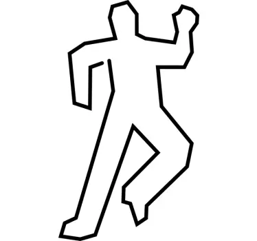 Adesivo per pavimento scena del crimine - TenStickers