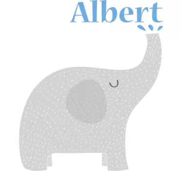 Adesivo personalizzabile proboscide elefante - TenStickers