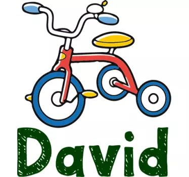 Adesivo personalizzato triciclo - TenStickers
