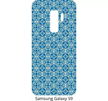 Adesivo Samsung copertina con motivo blu - TenStickers