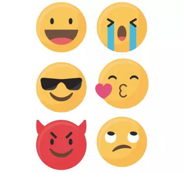 Adesivo samsung espressioni emoji - TenStickers