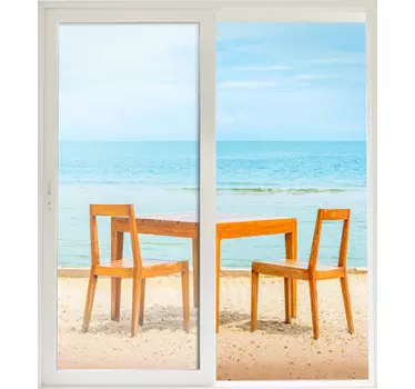 Adesivo terrazza vista mare - TenStickers