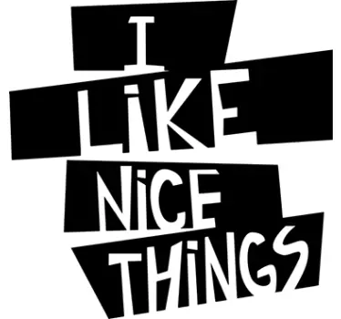 Adesivo testo  I like nice things - TenStickers