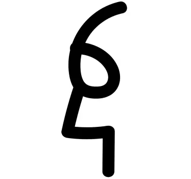 Adesivo volto sei e quattro - TenStickers