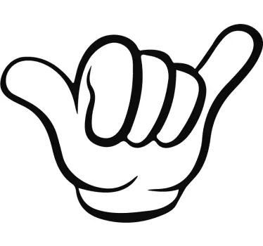 Adesivo per auto con segno dello Shaka - TenStickers