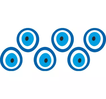 Greca adesiva talismano occhio del diavolo - TenStickers