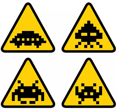 Set di Sticker Space Invaders - TenStickers