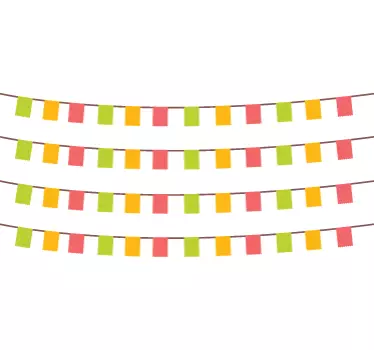 Set di stickers bandiere rettangolari - TenStickers