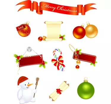 Set di stickers natalizi - TenStickers