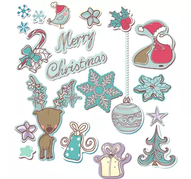 Set stickers Natale - TenStickers