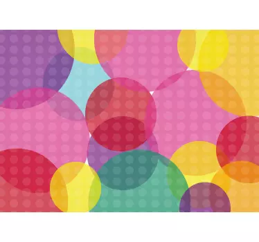Skin adesiva cerchi di colore - TenStickers