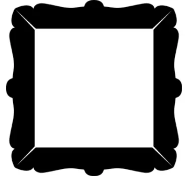 Adesivo murali soggiorno cornice quadro classico - TenStickers