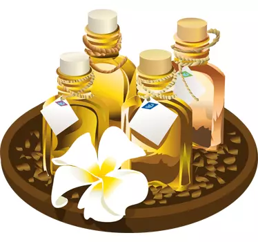 Adesivo muro olio spa - TenStickers