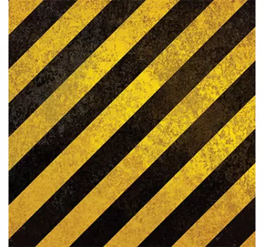 Adesivo strisce nere gialle LACK - TenStickers