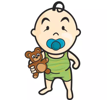 Sticker bambini tenviniño pelouche colore - TenStickers