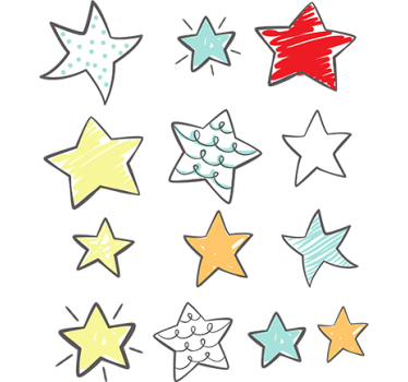 Adesivo murale set di adesivi stellati - TenStickers