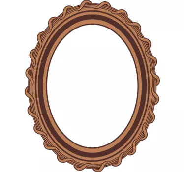 Sticker Cornice Ovale - TenStickers