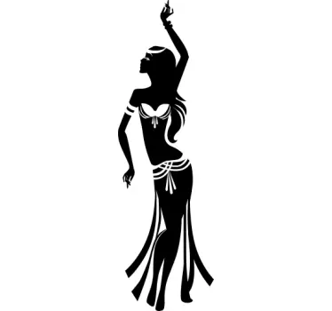 Sticker danzatrice del ventre - TenStickers