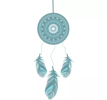 Sticker decorativo acchiappasogni azzurro - TenStickers