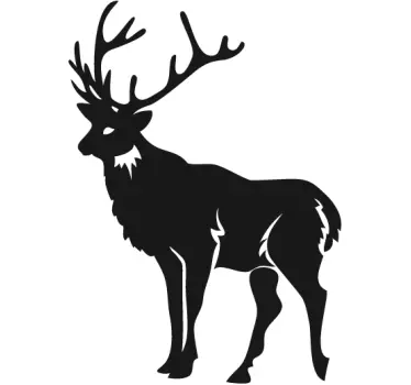 Sticker decorativo alce natale - TenStickers