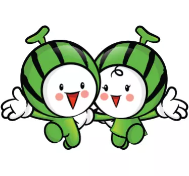 Sticker decorativo angurie amiche - TenStickers