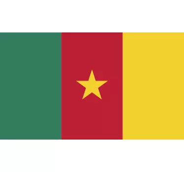 Sticker decorativo bandiera Camerun - TenStickers
