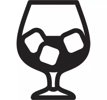 Sticker decorativo bicchiere cocktail - TenStickers