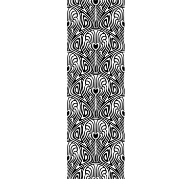 Sticker decorativo box doccia Art Nouveau - TenStickers