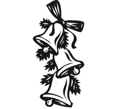 Sticker decorativo campanelle natale - TenStickers