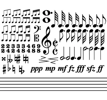 Sticker decorativo collezione solfeggio - TenStickers