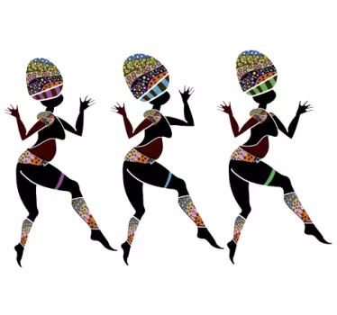 Sticker decorativo danza etnica - TenStickers