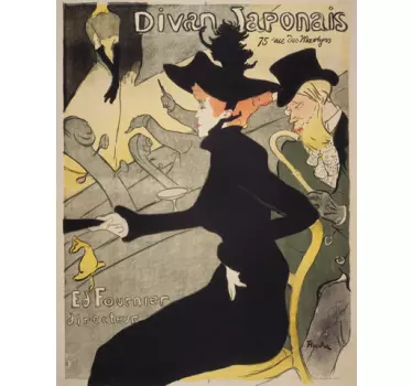 Sticker decorativo Divan Japonais Lautrec - TenStickers