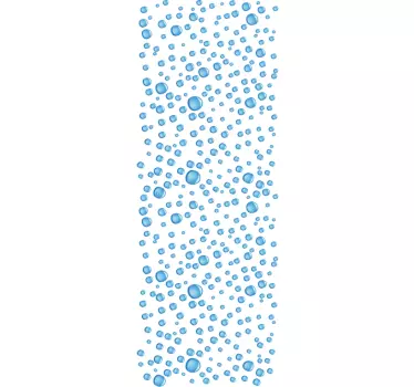 Adesivo box doccia effetto gocce - TenStickers
