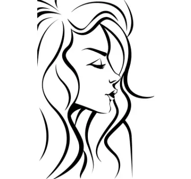 Sticker decorativo donna - TenStickers