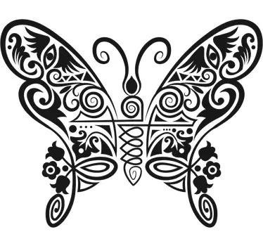 Sticker decorativo farfalla astratta - TenStickers