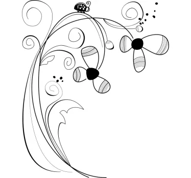 Sticker decorativo fiorellini - TenStickers