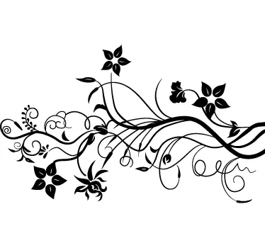 Sticker decorativo foglie di edera - TenStickers