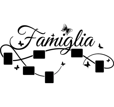 Adesivo murale foto famiglia - TenStickers