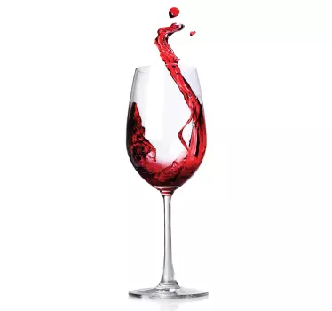 Adesivo frigo calice di vino - TenStickers