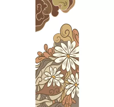 Sticker decorativo illustrazione fiori - TenStickers