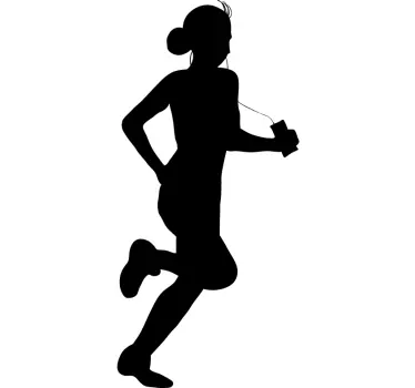 Sticker decorativo jogging con musica - TenStickers