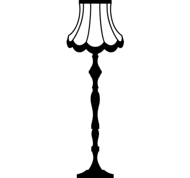 Sticker decorativo lampada da terra - TenStickers